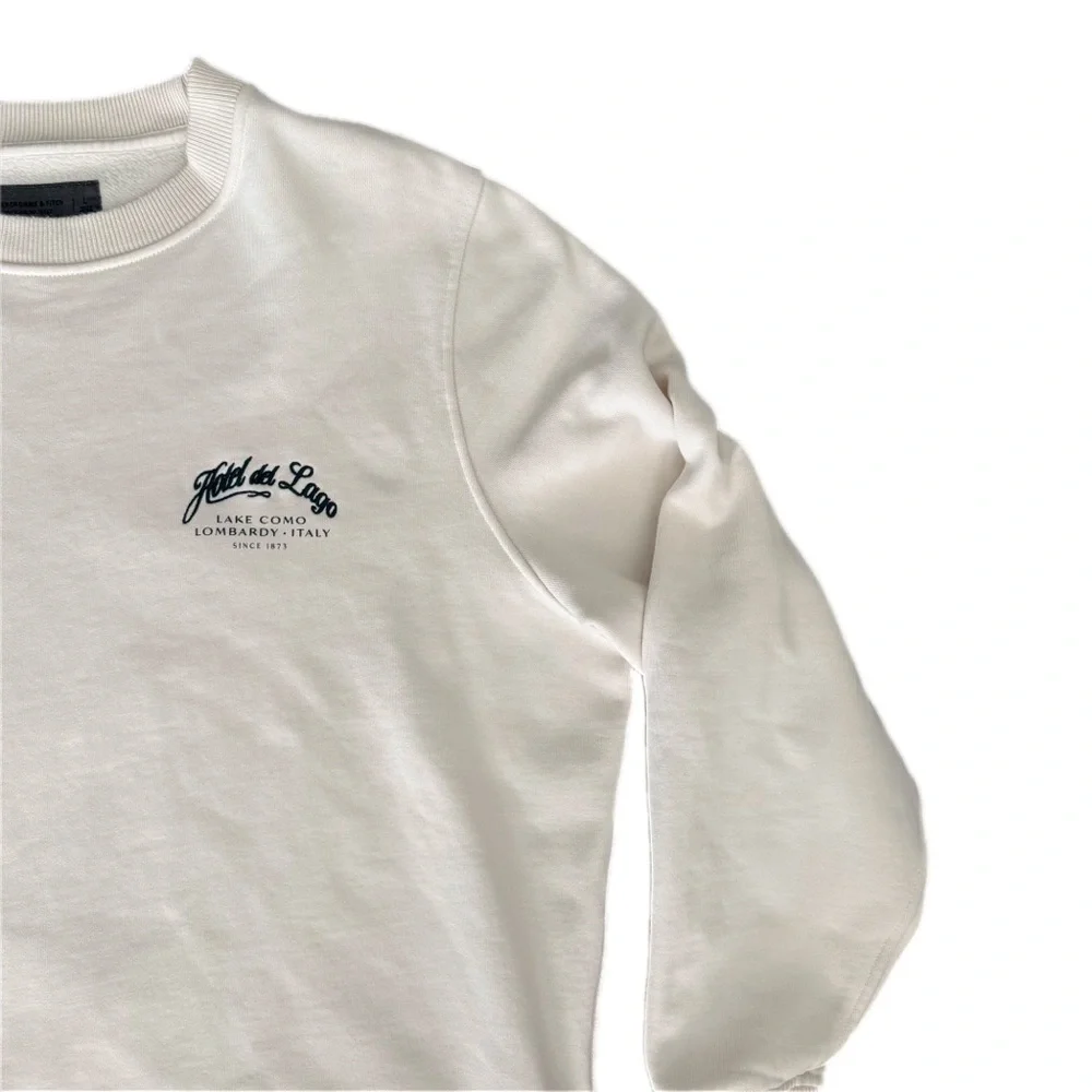 Abercrombie & Fitch “Hotel del Lago” Crewneck – Lake Como 🇮🇹 (Men’s Size L) - Picture 5 of 7